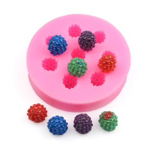 XGY-140 Khuôn Sô Cô La Silicone Với Nhiều Hình Quả Mâm Xôi Ngon. Khuôn Ren Đường Silicon, Đuôi Nàng Tiên Cá 3D Fondant - Product Image 1