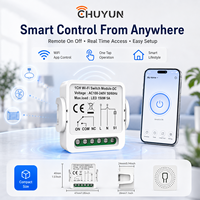 Module de commutation Wi-Fi intelligent pour système de maison connectée, 1 canal CC, relais vocal intelligent à commande unipolaire double