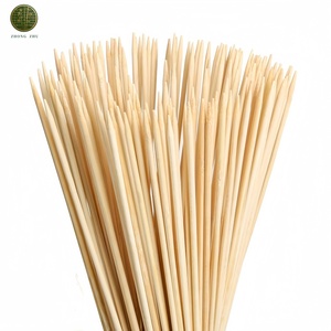 Brochetas Redondas Desechables de Bambú de Calidad Premium para Shish <span class=keywords><strong>Kebab</strong></span>, Kabob, Barbacoa, Asar Carne, Pollo, Res, Cordero - Palitos Naturales Resistentes - Product Image 2
