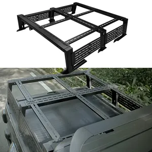 Kostenlose Probe Autozubehör schwarz Aluminium Multifunktions-Heckbett Cargo Back Organizer Rahmen für Jeep Gladiator JT Offroad