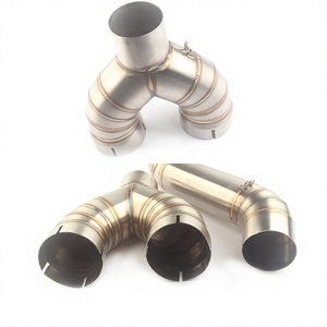 Tubo de escape para BMW S1000RR, sección media, adaptador de acero inoxidable de 51 mm con abrazadera y soporte para motocicleta de turismo - Product Image 4