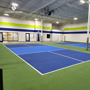Interior Durable PVC Pickleroll Court Floor Voleibol Bádminton y Baloncesto Pickleball PVC Court Flooring - Product Image 4