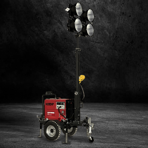 Tháp chiếu sáng di động 9M cao có thể điều chỉnh tháp chiếu sáng nhỏ gọn bền với đèn LED 4*1000W - Product Image 2