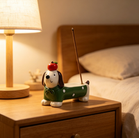 Ornement de bureau en résine animaux de dessin animé, décoration de bureau, cadeau porte-bonheur mascotte, cadeau émotionnel réconfortant