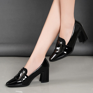 Zapatos de Tacón Alto para Mujer a Precio Económico, de Tacón Ancho y Antideslizantes, Profesionales para Oficina, Zapatos Formales, Sandalias de <span class=keywords><strong>Boda</strong></span> Sexys, Cómodas y a la Moda - Product Image 5