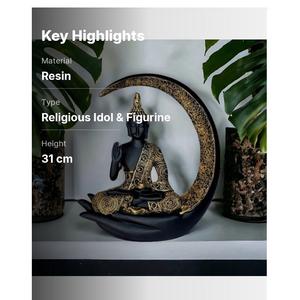 Figura Decorativa de Buda Art Deco, Decoración Espiritual para el Hogar, para Mesa de Meditación, Regalo - Edición Aniversario - Product Image 2