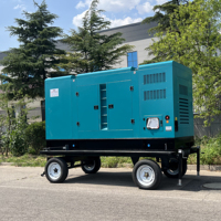 Générateur diesel Weifang Ricardo 75kw simple 480V 50Hz 6 cylindres silencieux Portable refroidissement par eau ATS alternateur sans balais
