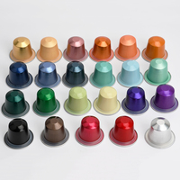 Capsules et Dosettes de Café en Aluminium Jetables Personnalisées de Petite Taille, Forme Espresso, Vides, avec Couvercles Thermoscellables