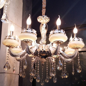 Lámpara colgante LED de lujo moderna con 24 bombillas, sala de estar de cristal para lámpara de araña, accesorios de techo de 220V, decoración del hogar - Product Image 3