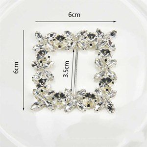JFRB023 hebilla cuadrada de diamantes de imitación cinturón de cristal adorno Diy vestido de <span class=keywords><strong>boda</strong></span> cinta zapatos de <span class=keywords><strong>mujer</strong></span> accesorios de decoración de ropa - Product Image 3