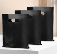 Sacs de shopping en plastique biodégradables, recyclables et réutilisables avec poignée découpée, imprimés sur mesure avec logo de designer, pour vêtements et chaussures