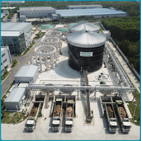 Cuve de digestion anaérobie sur mesure à boulons, en acier au carbone 316L, 500-5000m³, CSTR, pour biogaz, fumier, boues, déchets alimentaires, déchets organiques