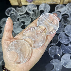All'ingrosso fabbrica intagli cristalli Fengshui artigianato quarzo chiaro lucido luna per la vendita - Product Image 3