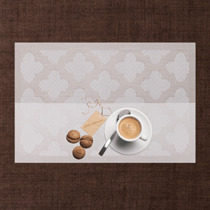 Mantel Individual Rectangular de Estilo Clásico, Fabricado en Teslin y PVC, Estilo Nórdico Occidental, Ecológico, 30x45cm, Aislante Simple, Venta al por Mayor de Fábrica - Product Image 1