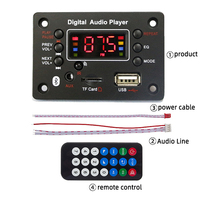 G016 12V pour Bluetooth Radio Module Kit USB TF FM MP3 Plastique 32GB Mémoire Enregistreur Vocal de Voiture Lecteur Haut-Parleur Accessoires Aux Ape