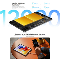 REDMI Pad 2 Pro d'origine 12,1 pouces, écran cristallin 2,5K, Snapdragon 7S Gen 4, Wi-Fi 6, BT 5.4, 12000 mAh, charge rapide 33 W, 6+128 Go