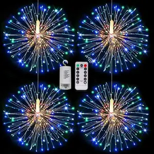 Twinkle Starburst AA Battery Holiday Festival Christmas Outdoor Indoor Decoration Lights Firework String Lights
