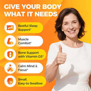 Cápsulas de Gel Suave de Vitamina D3 para Adultos, OEM/ODM, para Dormir Más Fácilmente, Sueño Reparador, Apoyo a la Salud Ósea, Dosis Personalizada, Bajo en Azúcar - Product Image 6