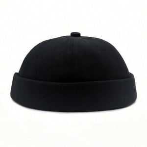 Casquette de baseball sans visière personnalisée en gros, unisexe, sportive, formelle, avec impression en relief, en tissu courant - Product Image 3