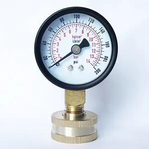 Manomètre de pression pour robinet de jardin, 0 — 200psi, raccords 3/4