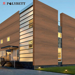 Revêtement mural extérieur HPL, design de décoration, ignifuge, avec finition texturée en <span class=keywords><strong>bois</strong></span> grainé brillant et mat pour bâtiment - Product Image 5