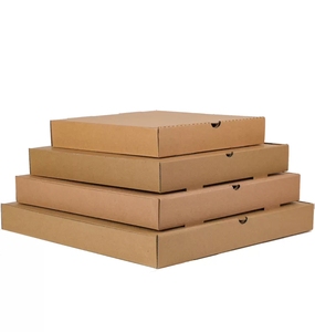 Caixa de Pizza de Papel Kraft Corrugado Descartável Personalizada Biodegradável Reciclável com Logo Impresso para Embalagem de Alimentos - Product Image 3
