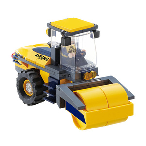 OXFORD TOWN READY MIX CONCRETE AND ROAD ROLLER Urban Construction Machinery <b>Building</b> <b>Blocks</b> Engineering Car Combination Assemble - Product Image 4
