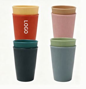 Vaisselle réutilisable en plastique incassable sans BPA avec fonction de consommation directe, compatible eau bouillante, idéale pour les fêtes, la maison et la cuisine - Product Image 2