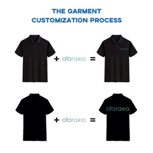 Logotipo bordado personalizado liso para hombres camiseta en blanco Camiseta polo logotipo bordado personalizado camiseta en blanco - Product Image 3