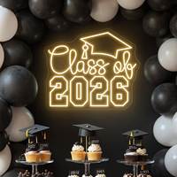 Letrero LED de Neón Personalizado de Acrílico con Letras de Felicitación de Graduación, con Opciones de Color, para Uso en Interiores/Exteriores, Letrero LED para Decoración de Negocios