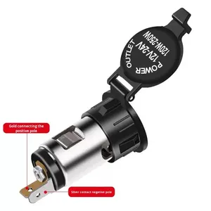 Modified Cigarette Lighter <b>Socket</b> Car Charger High Power Metal Female Power <b>Socket</b> <b>12V</b> 24V - Product Image 1