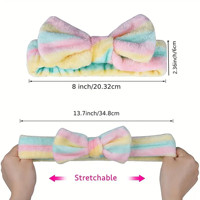 Ikat kepala Spa macan tutul melar, 24 buah bando lembut kecantikan mandi Spa rias wajah cuci pita Bandeau grosir untuk anak perempuan wanita