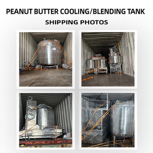Tanque mezclador de mantequilla de maní Tahini/tanque de desgasificación/máquina de enfriamiento de mantequilla de maní para procesamiento de alimentos - Product Image 6
