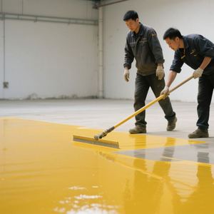 Kintop 100% Solid Self-Leveling Epoxy Floor Coating Easy Application Garage Warehouse Offices-for Spray <b>Roller</b> Architectural - Product Image 4