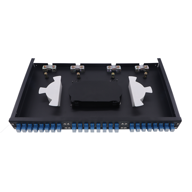 1U Rack Mount Fiber Optic Patch Panel ODF 19 Inch 12 24 48 144 Ports SC Splicing Optical Distribution Frame FPP01