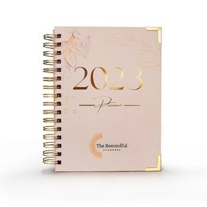 2025 Custom Printing <b>Diary</b> Journal Notebook Custom Size Color Cover Spiral Binding Self Care <b>Daily</b> Weekly <b>Planner</b> - Product Image 1