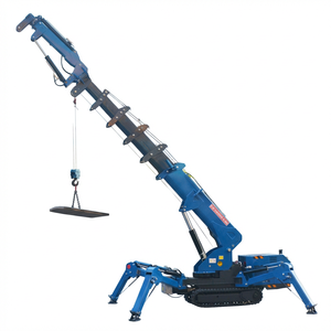 Grúa Araña Móvil <span class=keywords><strong>de</strong></span> 3, 5, 8 y 10 Toneladas con Pluma Telescópica <span class=keywords><strong>de</strong></span> 360 Grados, Mini Grúa Hidráulica sobre Orugas con Alcance <span class=keywords><strong>de</strong></span> Elevación <span class=keywords><strong>de</strong></span> 14m y Brazo Auxiliar - Product Image 1