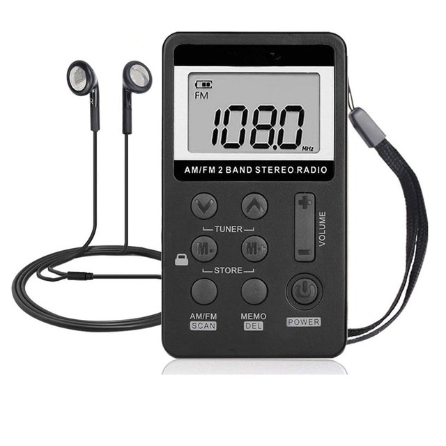 Promotion Custom Logo Portable Mini FM Radio with USB Interface Digital Display Multi-Function for Elderly