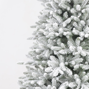 Restaurant Cafe Salon New Year Decoration <strong>Snow</strong> Flocked Christmas Tree Faux White <strong>Snow</strong> <strong>Powder</strong> Xmas Pine Tree - Product Image 4