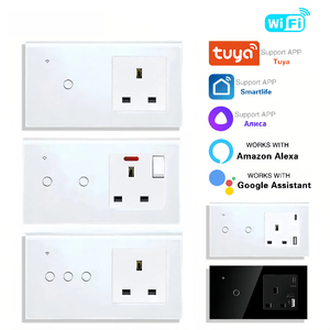 Tuya WiFi Switch & Outlet - Glass APP/Voice Control - No Neutral Required CE UKCA - Smart Home Wholesale/<b>USB</b>-Type-<b>c</b> Brazilian - Product Image 2