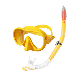 Ensemble masque et tuba de plongée en verre trempé 4,0 mm, silicone liquide, réglable, entièrement étanche, équipement de sports nautiques pour adultes - Product Image 3