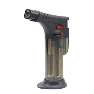 เทรนด์ใหม่ไฟแช็คWindproofโรงงานรีฟิลโลโก้ที่กําหนดเองที่มีประสิทธิภาพซิการ์ไฟฉายไฟแช็กCampingของขวัญกล่องโลหะMinimalist 1 ชิ้น - Product Image 4