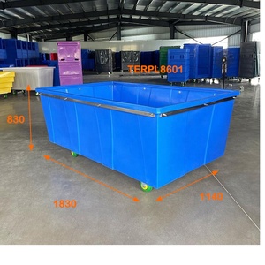 1300L thương mại giặt lưu trữ tổ chức xe đẩy nhựa giặt giỏ hàng giỏ hàng hóa & Thiết bị lưu trữ - Product Image 1