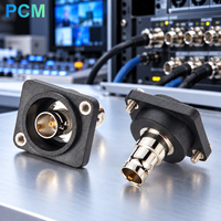 Connecteur coaxial RF de type D BNC femelle-femelle à montage sur panneau, adaptateur de châssis pour équipement de test vidéo CCTV et diffusion