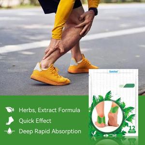 Sumifun 12 Parches Medicados <span class=keywords><strong>de</strong></span> Uso Externo para el <span class=keywords><strong>Dolor</strong></span> <span class=keywords><strong>de</strong></span> Talón, Articulaciones <span class=keywords><strong>y</strong></span> Músculos, Alivia Dolores <span class=keywords><strong>de</strong></span> Rodilla, Hombro <span class=keywords><strong>y</strong></span> Cuello - Product Image 6