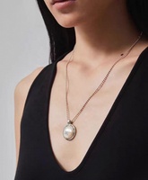Collier pendentif en argent sterling 925, style fluide et léger, pour femme, long, accessoire unique et haut de gamme