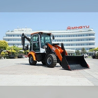 Excavator Loader Combo untuk Penggunaan Pertanian dan Konstruksi, Backhoe Loader Mingyu Tersedia