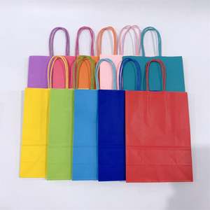 Sac de shopping en papier kraft brun artisanal avec logo personnalisé KM, sac en papier crème personnalisé avec poignée - Product Image 1