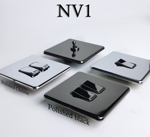 <span class=keywords><strong>Niva</strong></span> Custom 1 Gang Dimmer interruttore a muro-levetta in acciaio inossidabile con luce in ottone, Regno Unito Standard 220V 13A per prese elettriche domestiche - Product Image 5