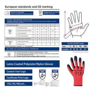 Gants enduits de <span class=keywords><strong>latex</strong></span> noir pour les travaux de construction Offre Spéciale en gros Gants de travail en <span class=keywords><strong>latex</strong></span> <span class=keywords><strong>microflex</strong></span> de sécurité au travail industriels - Product Image 6